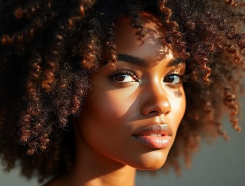 découvrez notre crème hydratante spécialement formulée pour les cheveux crépus, pour des boucles brillantes, bien définies et en pleine santé.